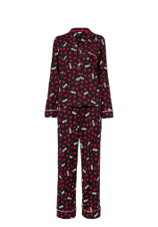 Женская пижама DKNY рубашка и брюки 1159836325 (Черный L)