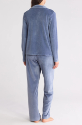 Женская велюровая пижама Calvin Klein кофта и штаны 1159836728 (Синий M)
