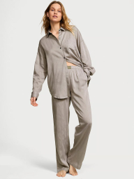 Женская пижама Victoria's Secret рубашка и штаны 1159837133 (Серый L)