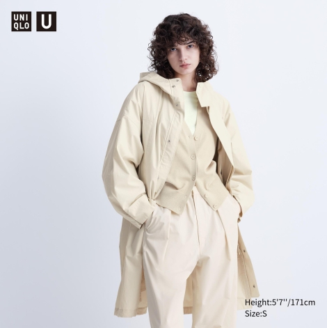 Куртка з капюшоном UNIQLO 1159809225 (Бежевий, M)