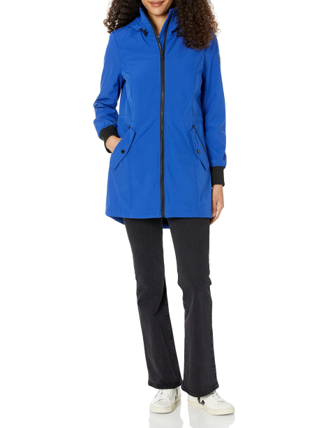 Женская удлиненная ветровка Softshell Calvin Klein 1159836031 (Синий XS)