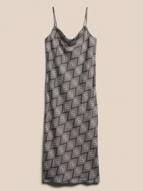 Легкое женское платье миди Banana Republic 1159765590 (Серый/Белый, L)