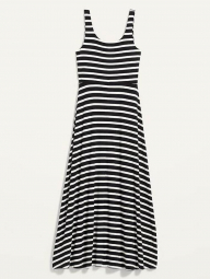 Женское платье макси Old Navy в полоску art838840 (Белый/Черный, размер XS)