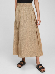 Женская юбка в горошек GAP 1159761066 (Бежевый/Черный, L)