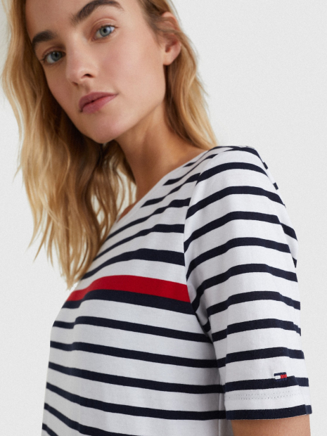 Женское платье Tommy Hilfiger с логотипом 1159766483 (Белый, XS)