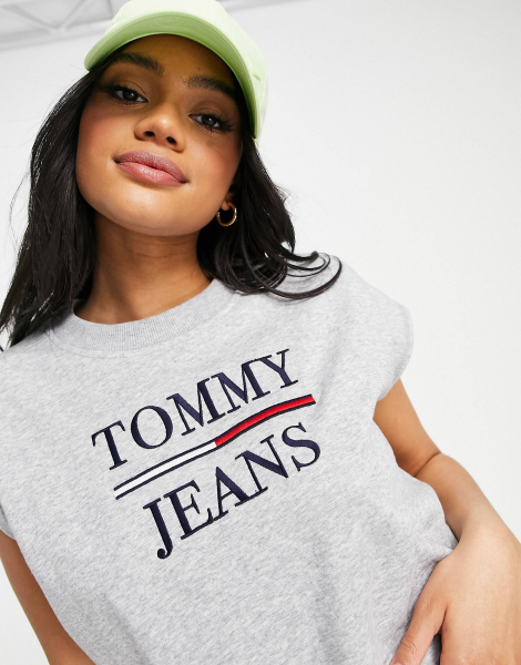 Жіноче плаття без рукавів Tommy Hilfiger з логотипом Tommy Jeans оригінал