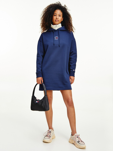 Платье теплое Tommy Hilfiger с капюшоном 1159767942 (Синий, XS)