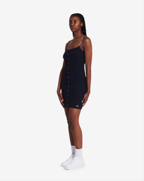 Женское платье Tommy Jeans в рубчик 1159770082 (Синий, M)
