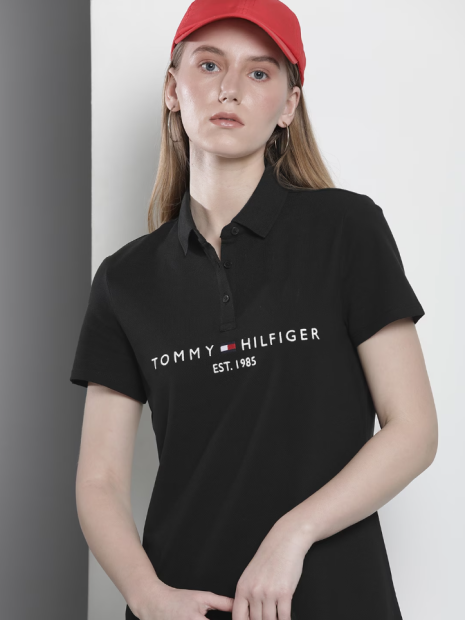 Женское платье-поло Tommy Hilfiger 1159776686 (Черный, XS)