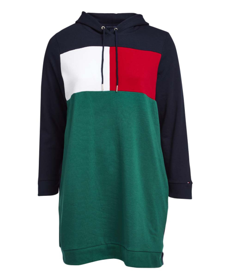 Платье Tommy Hilfiger с капюшоном 1159781950 (Синий, 2X)