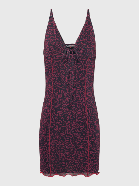 Легкое женское платье Tommy Hilfiger на бретельках 1159783797 (Розовый, XL)