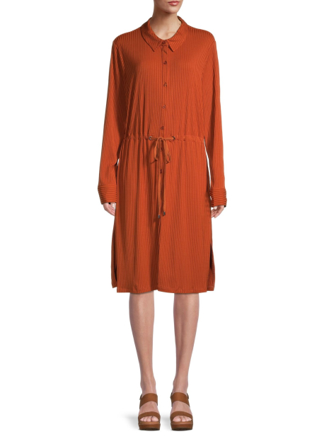 Женское платье-рубашка Calvin Klein 1159787330 (Оранжевый, XS)