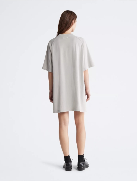 Женское платье-футболка Calvin Klein с коротким рукавом 1159796612 (Серый, XS)