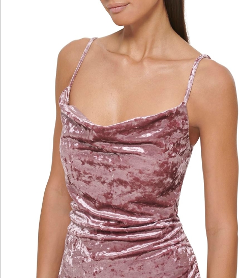 Бархатное платье GUESS 1159801376 (Розовый, 14)