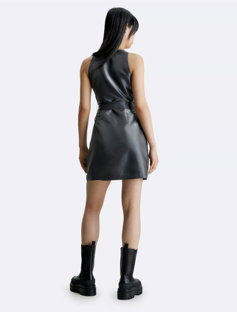 Женское легкое мини-платье Calvin Klein на молнии 1159804772 (Серый, M)