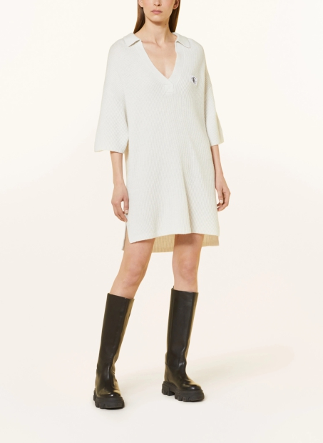 Платье-свитер Calvin Klein с коротким рукавом 1159804832 (Молочный, XXL)
