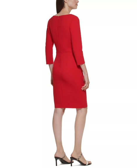 Платье с длинными рукавами Calvin Klein 1159809443 (Красный, 2)