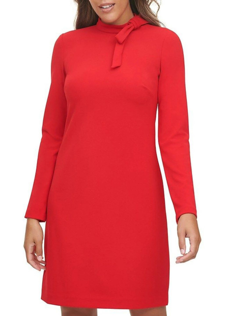 Сукня з довгими рукавами Calvin Klein 1159809443 (червоний, 2)