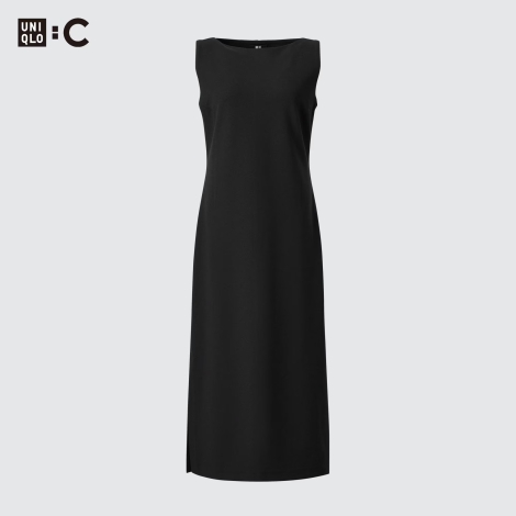 Стильна однотонна сукня Uniqlo 1159811937 (Чорний, S)