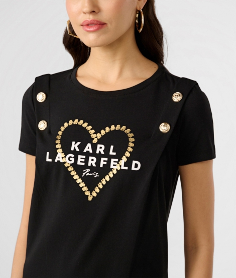 Женское платье Karl Lagerfeld Paris с логотипом 1159815747 (Черный L)