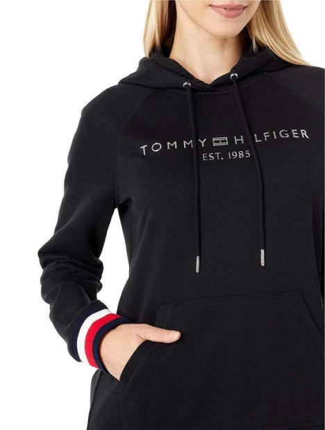 Женское платье - худи Tommy Hilfiger на флисе 1159817374 (Черный M)