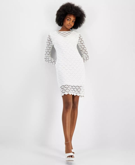 Жіноча сукня GUESS з довгим рукавом 1159820508 (Білий XL)