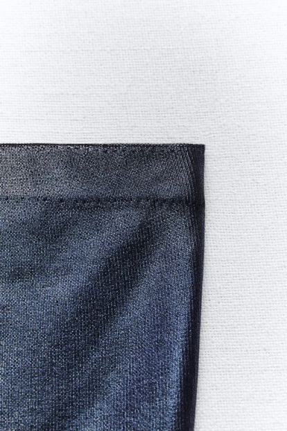 Блискуча сукня-міді ZARA 1159820662 (Синій S)