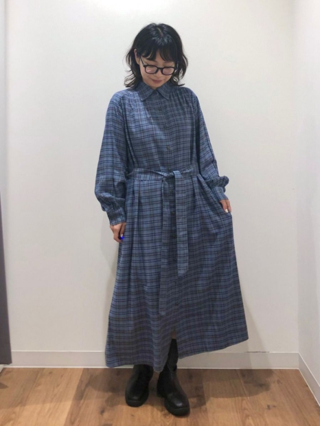 Жіноча сукня-сорочка UNIQLO з поясом 1159824686 (Синій L)