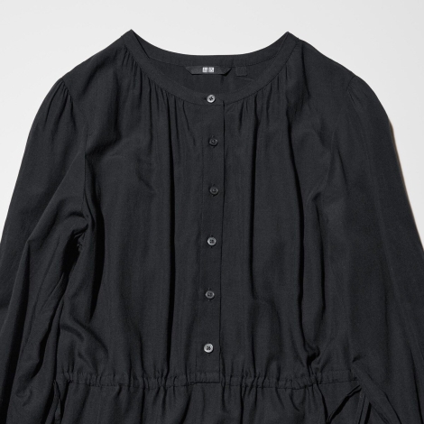 Жіноча сукня UNIQLO з довгими рукавами 1159824807 (Чорний M)