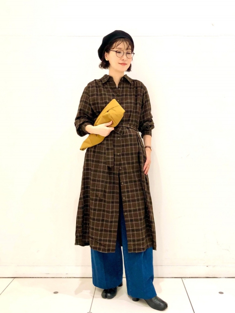 Сукня-сорочка UNIQLO з поясом 1159825232 (Коричневий S)