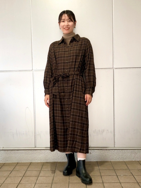 Сукня-сорочка UNIQLO з поясом 1159825232 (Коричневий S)