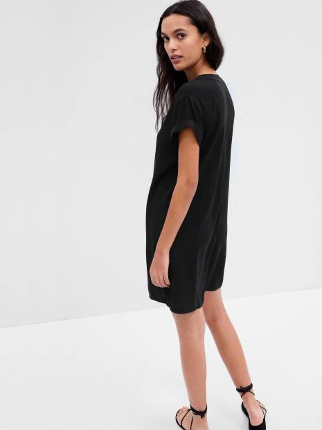 Женское платье-футболка GAP 1159832497 (Черный L)
