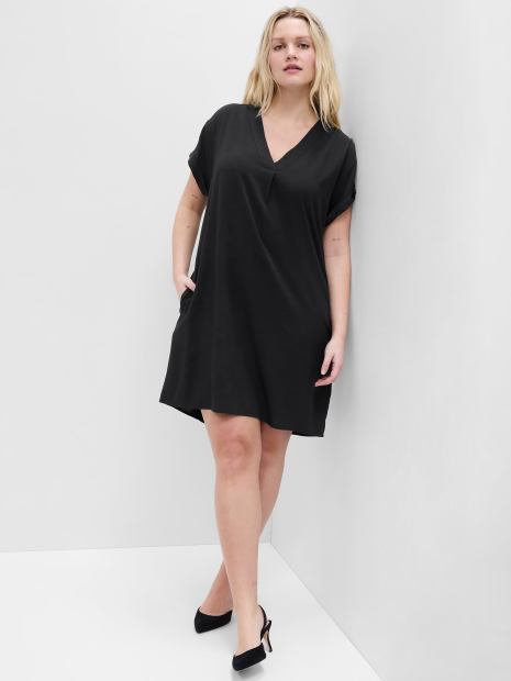 Женское платье-футболка GAP 1159832497 (Черный L)