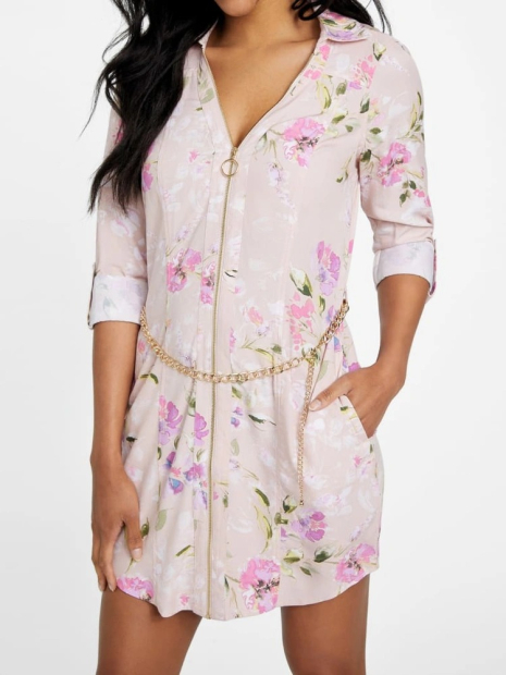 Женское платье Abelina Challis от GUESS 1159833000 (Розовый L)