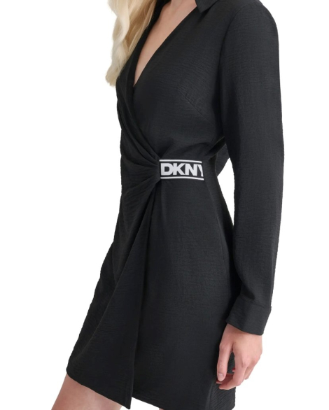 Женское платье DKNY с логотипом 1159837155 (Черный 2)