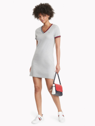 Женское платье Tommy Hilfiger с логотипом 1159765775 (Серый, L)