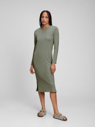 Платье с длинным рукавом GAP 1159765994 (Зеленый, XS)