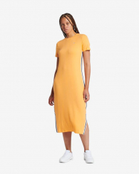 Женское платье Tommy Hilfiger в рубчик с логотипом 1159766249 (Оранжевый, M)