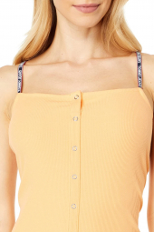 Женское платье Tommy Jeans в рубчик 1159767740 (Оранжевый, XL)