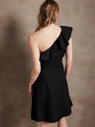 Женское легкое платье Banana Republic на одно плечо 1159768839 (Черный, XL)
