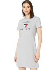 Женское платье-футболка Tommy Hilfiger с логотипом 1159770302 (Серый, M)