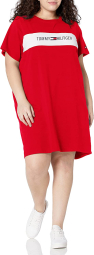Женское платье Tommy Hilfiger с логотипом 1159770481 (Красный, 0X)