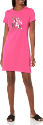 Женская летняя туника Calvin Klein платье-футболка 1159774771 (Розовый, M)