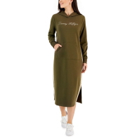 Платье-худи Tommy Hilfiger с капюшоном 1159775379 (Зеленый, XS)