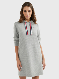 Женское платье-худи Tommy Hilfiger с капюшоном 1159775381 (Серый, 0X)