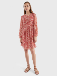 Женское платье Tommy Hilfiger с принтом 1159775500 (Красный, 12)