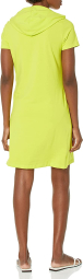 Женская летняя туника Calvin Klein платье-футболка с капюшоном 1159775587 (Салатовый, L)