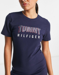 Женское платье Tommy Hilfiger с логотипом 1159775714 (Синий, XL)