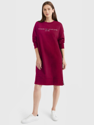 Женское платье-свитшот Tommy Hilfiger с логотипом 1159777221 (Бордовый, S)