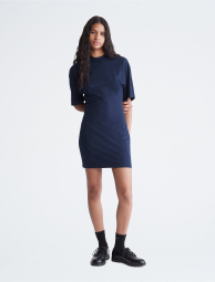 Женское платье Calvin Klein с коротким рукавом 1159777746 (Синий, XS)